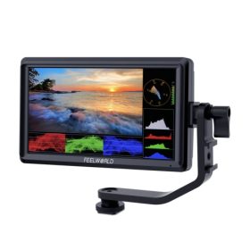 FEELWORLD FW568 V3 Màn hình trường máy ảnh DSLR 6 inch với Hỗ trợ lấy nét video dạng sóng LUTs