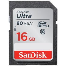 Thẻ Nhớ SANDISK SDHC ULTRA 16GB CLASS 10 80MB/S