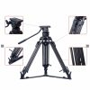 Chân máy quay Tripod V12 Cacbon đầu dầu 100, gọn nhẹ và cứng cáp