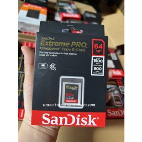 Thẻ Nhớ CFEXPRESS TYPE B CARD SANDISK EXTREME PRO 64GB 1500/800MB/S