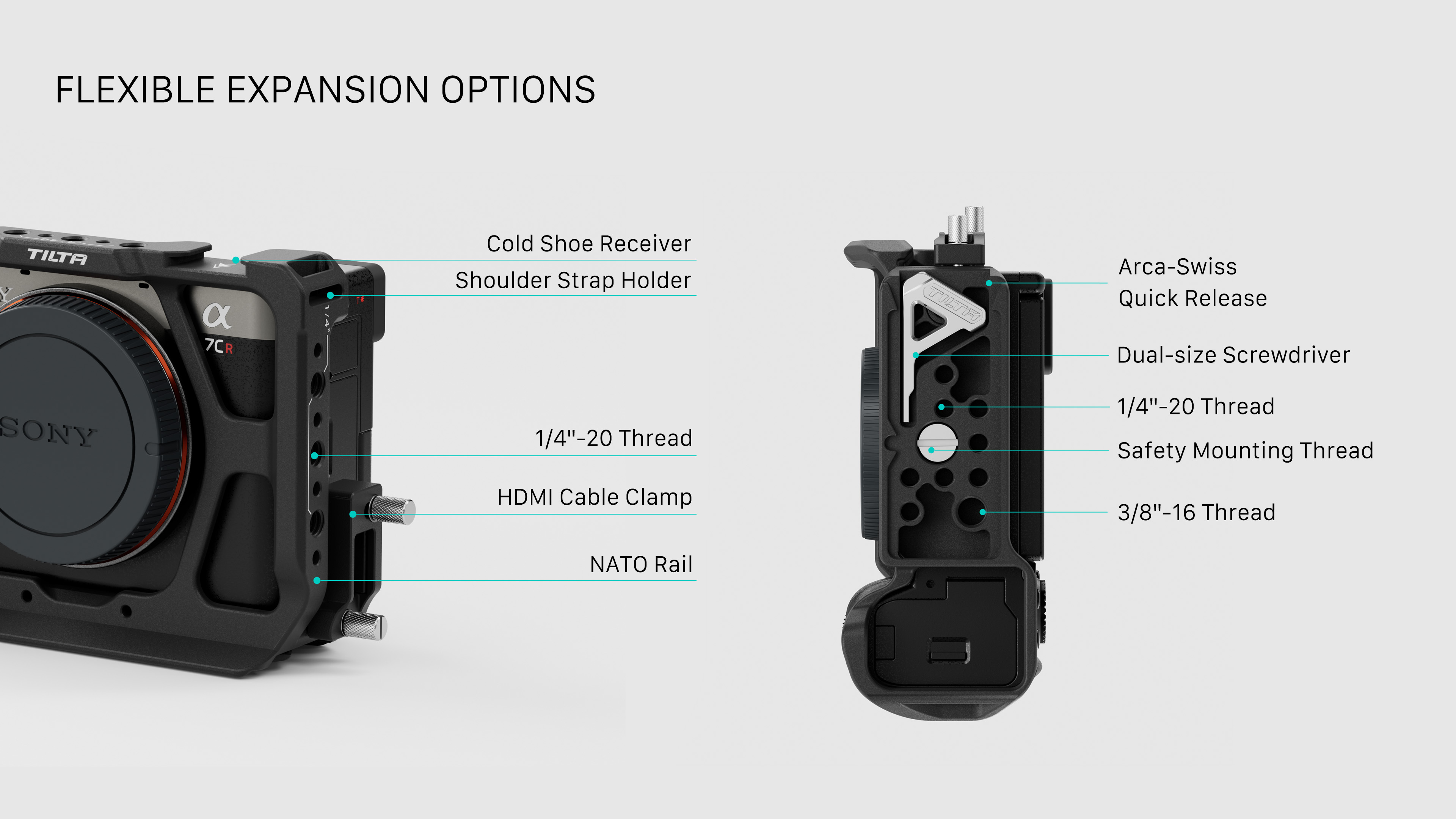 Nửa khung máy ảnh cho Sony a7C II / a7C R