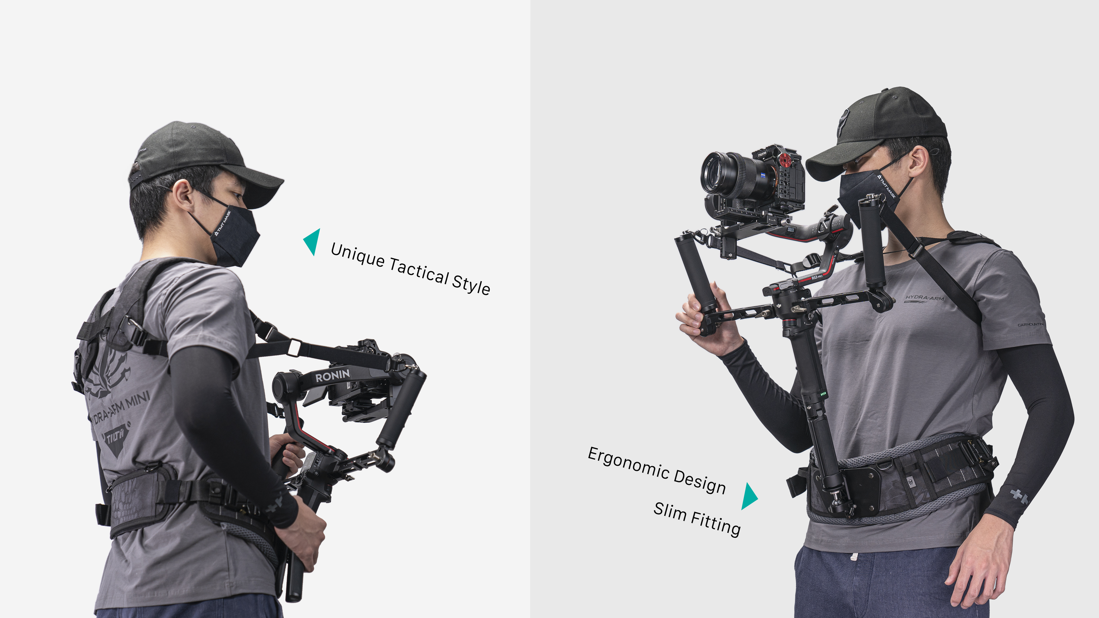 Hệ thống hỗ trợ Gimbal tay cầm kép nhẹ