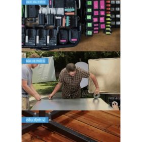 (Loại mỏng) Băng keo màu Selens Gaffers Tape 4 màu , băng huỳnh quang UV để trang trí sân khấu, thiết bị dán nhãn sàn.