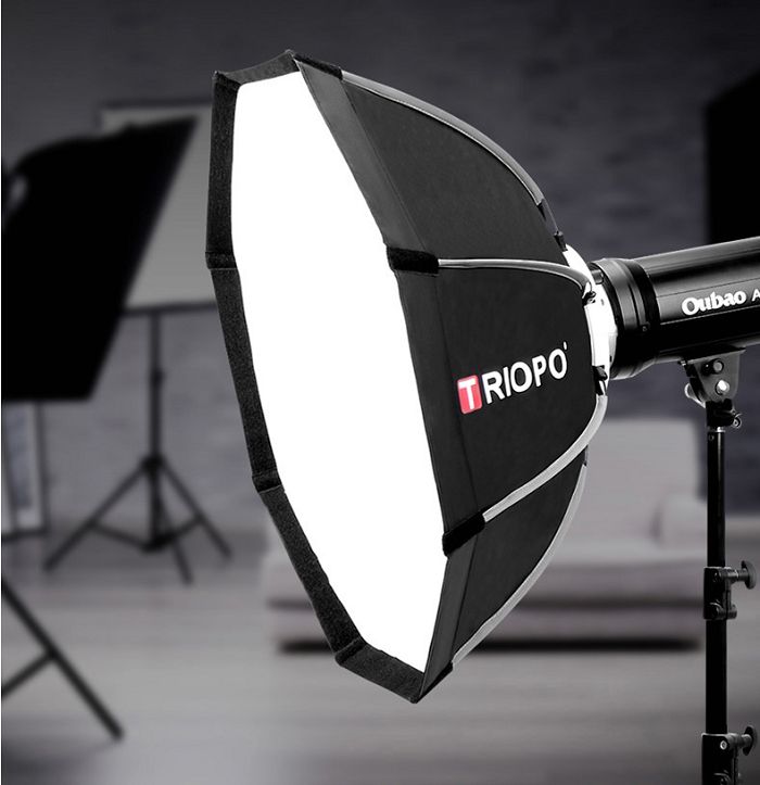 Softbox bát giác thao tác nhanh Triopo K90 ngàm Bowen